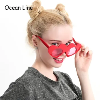 

Lovely Red Loving Heart Decorated Glasses Wedding Favors Valentines Day Love Props Costume Accessories Party Supplies Decoration