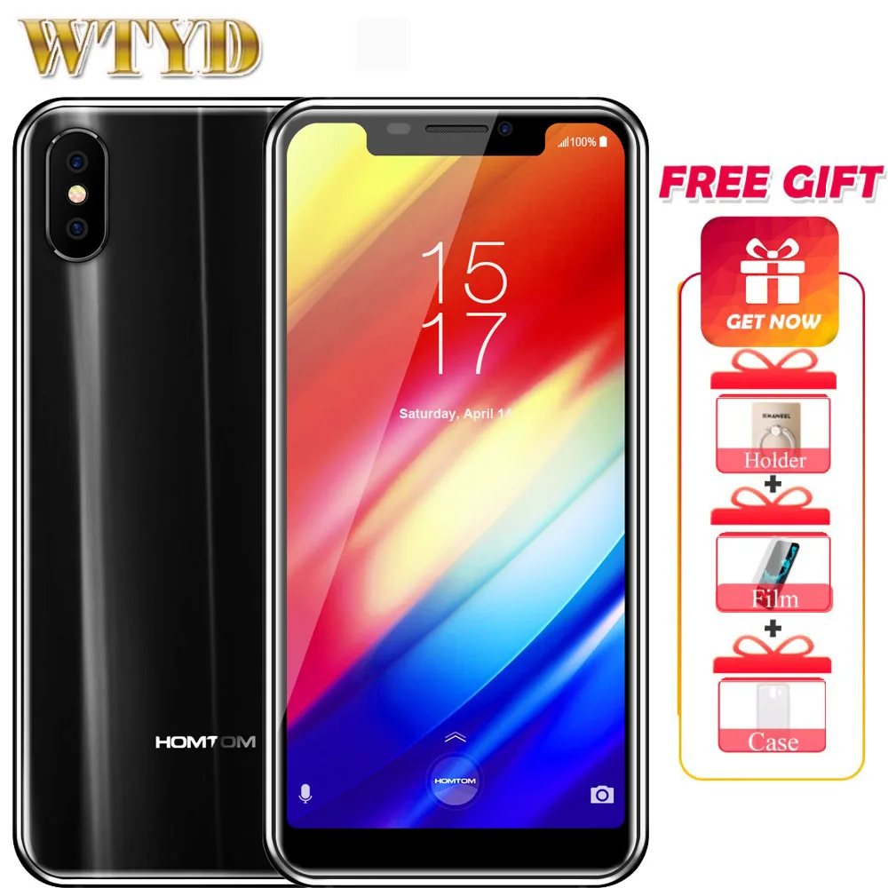 HOMTOM H10 4G мобильный телефон Android 8 1 4 Гб + 64 MTK6750T Octa Core Смартфон 3500 мАч уход за кожей