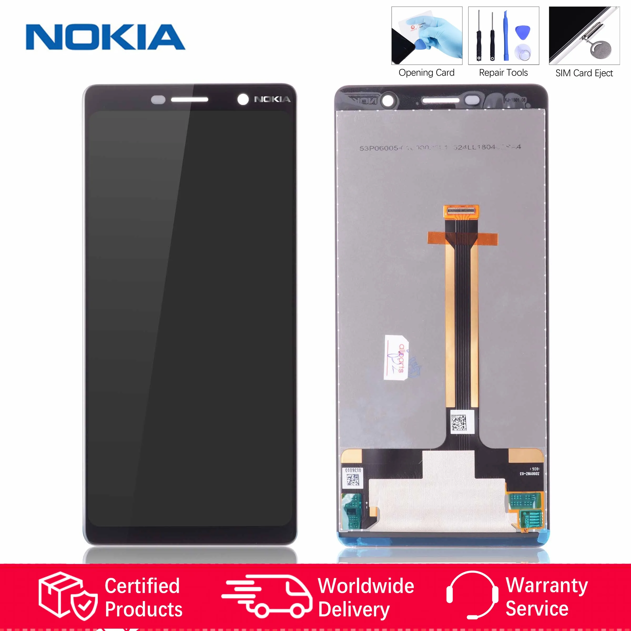 

Original LCD For Nokia 7 Plus LCD Display Touch Screen Replacment For Nokia 7 Plus Display Digitizer E7 Plus TA-1062 TA-1046