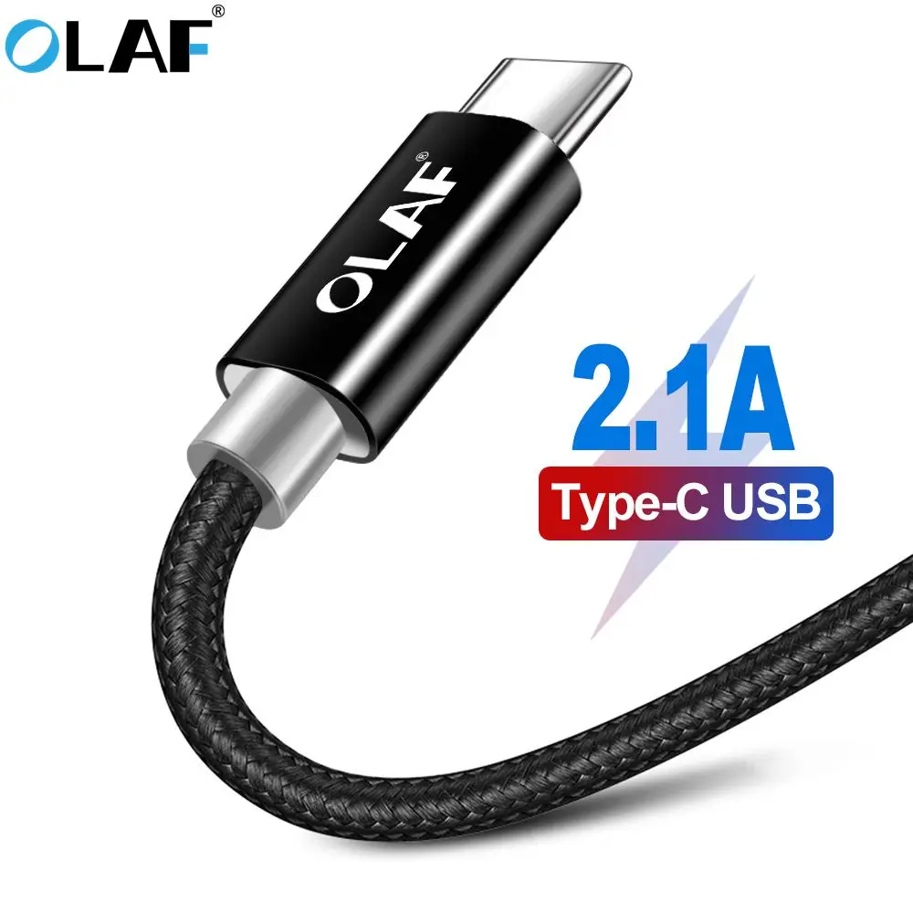 OLAF USB Type C Cable Fast Charging Smartphone Android Data Sync Transfer Charger Nylon Cord for Samsung Galaxy S9 S8 + Note 9 8 OLAF USB Type C Cable Fast Charging Smartphone Android Data Sync Transfer Charger Nylon Cord for Samsung Galaxy S9 S8 + Note 9 8