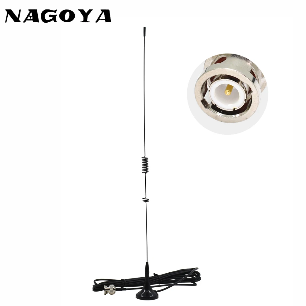 Car Magnetic Mobile Radio BNC VHF//UHF Antenna Dual Band For UT-106UV Icom
