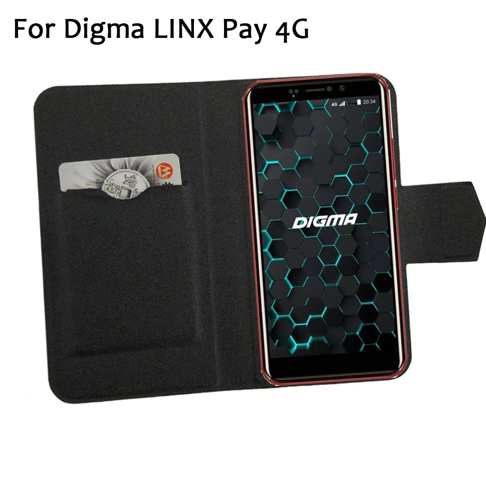 

5 Colors Hot! Digma LINX Pay 4G Case Phone Leather Cover,Factory Price Protective Full Flip Stand Leather Phone Shell Cases