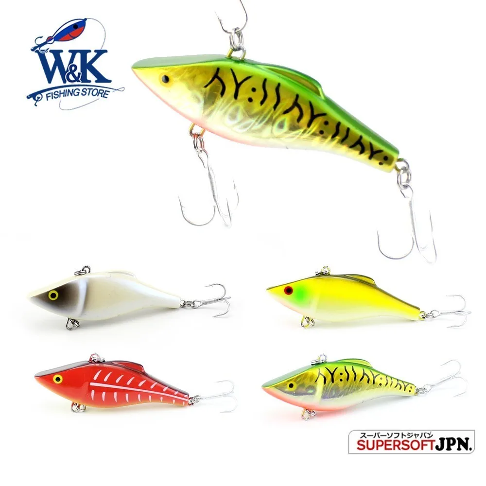 Buy 3" VIB Hard Lure PRO Action Seabass Inshore Fishing Lure Rattles Shake 14g