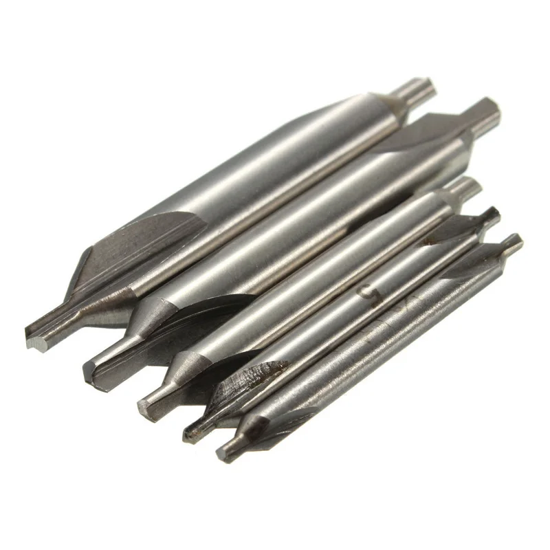 

drill bit 5pcs HSS Center Spotting Drill Bits Combined Countersink High Speed Tool center drill bits freeship #G