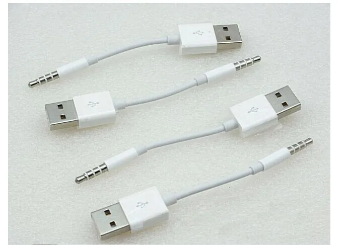 50 шт./лот Высокое качество USB 2.0 синхронизации данных Зарядное устройство кабель передачи для Apple Ipod Shuffle 3rd 4th 5th 6thgen DHL