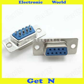 

20pcs 9 Pin DB9 RS232 Serial Female Plug Solder Type 2 Rows Connector Traditional DP9 Female Plug