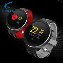 Kinyo Фитнес трекер Для женщин смарт-браслет Для мужчин Smartband IP68 Водонепроницаемый браслет мониторинга сердечного ритма спортивный умный браслет
