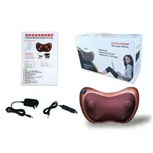 Electric Massage Pillow Lumbar Body Neck Back Shiatsu Kneading Cushion Car Home Electric Massage Pillow Lumbar Body Neck Back Shiatsu Kneading Cushion Car Home