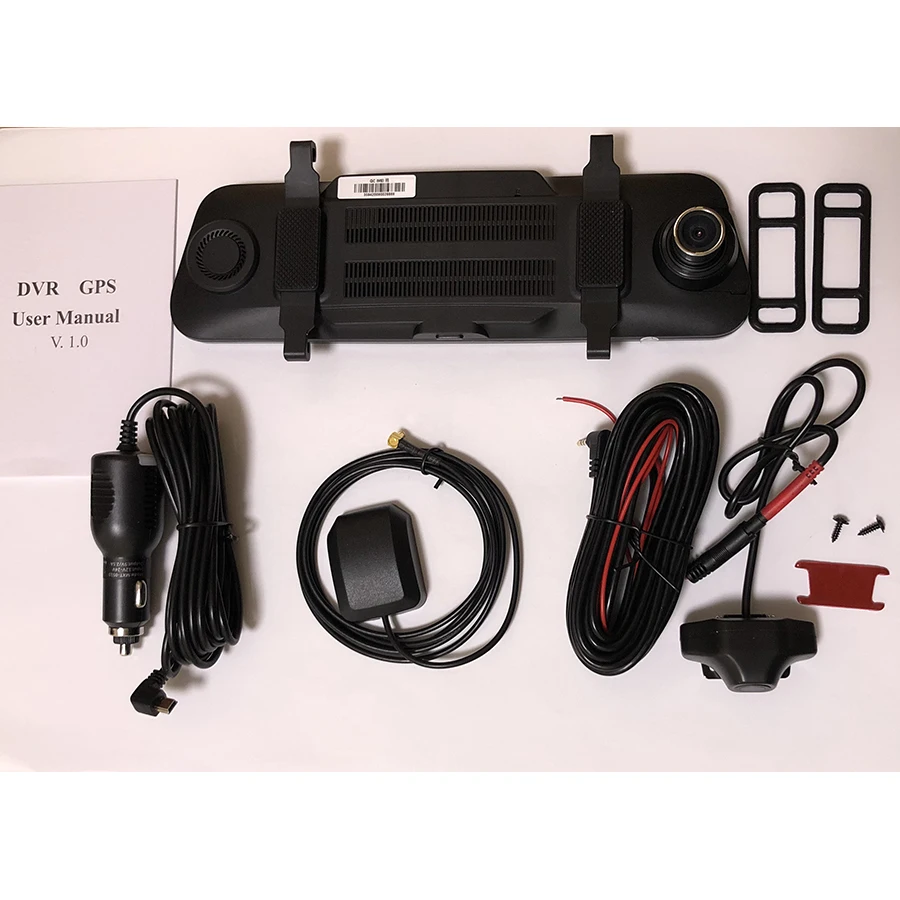 Otstrive 10 дюймов ADAS WiFi Bluetooth Android 8 1 GPS двойная линза фронтальная камера задняя DVR