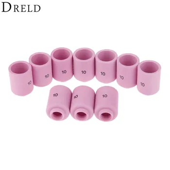 

DRELD 10Pcs Alumina Nozzle TIG Welding Large Gas Lens 13N13#10 For PTA DB SR WP 9 20 25 Series TIG Welding Torch Consumable