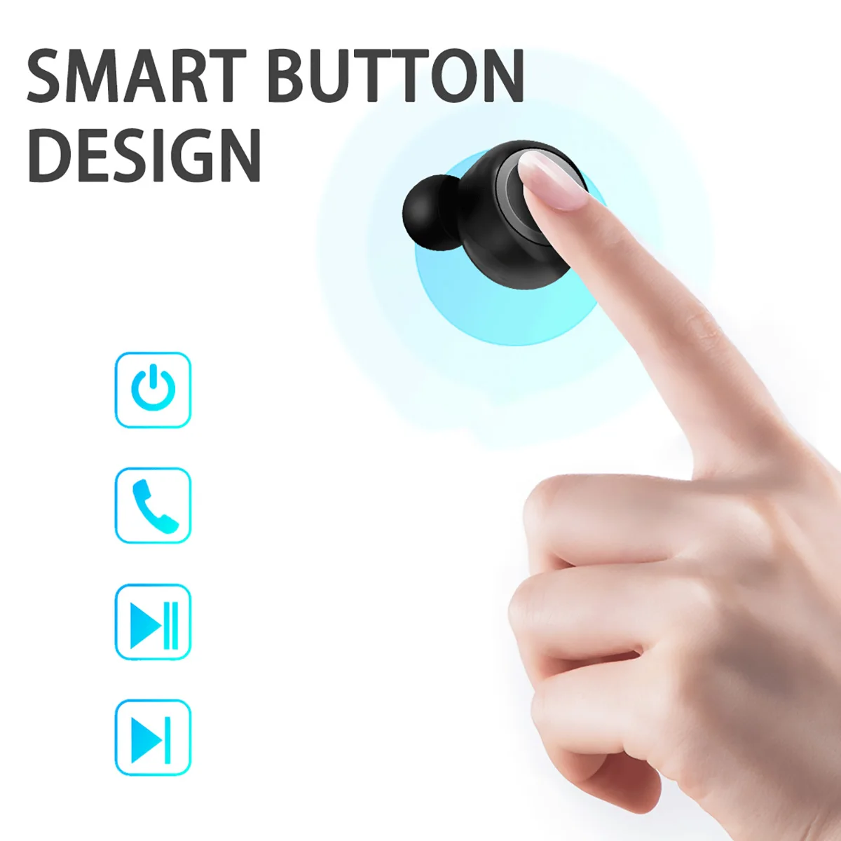 TWS Bluetooth 5 0 наушники стерео беспроводные HIFI Звук спортивные Handsfree игровая