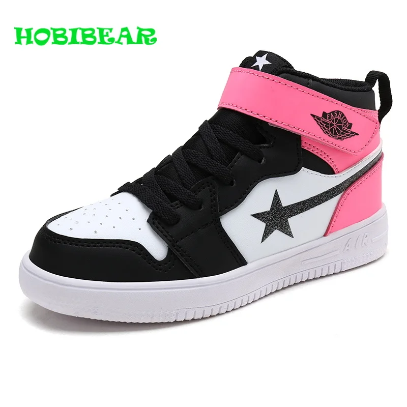 الأطفال منصة الفتيان الفتيات أحذية الأحمر الوردي عارضة الاطفال للجنسين أحذية عالية أعلى الرياضة الأطفال الأزياء والأحذية أحذية رياضية للأط...