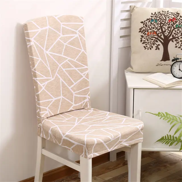 2PCS/Lot Kitchen Chair Cover 18 Colors Plain Pattern Printing Chair
