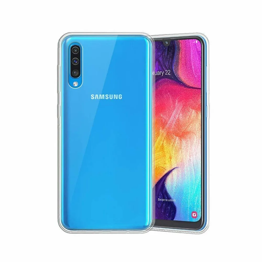 

Soft Silicone TPU Case For Samsung Galaxy A50 Cases 6.4'' 2019 A50 A 50 A505 A505F Clear Cover For A30 A305F A305 A 30 SM-A305F