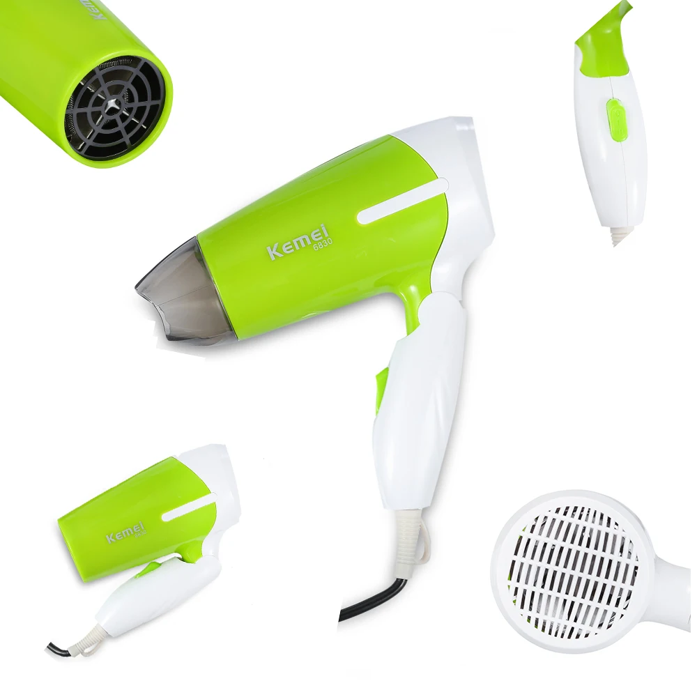 

Kemei Professional Hair Dryer Machine Electric Mini Folding Compact Travel Hair Blow Dryer With Thermostatic Function EU PLUG