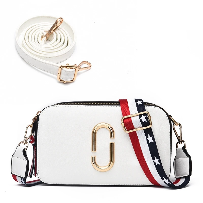 

2018 Famous casual mini fashion hit color shoulder messenger bag design Sequined double Zipper opening cross body square bag