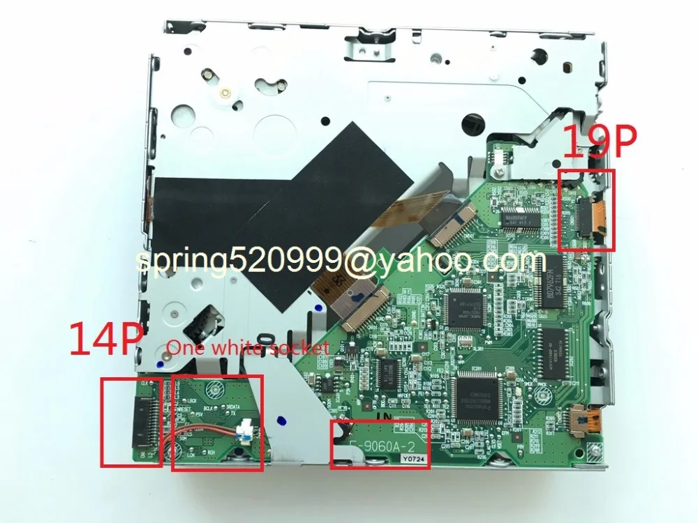 Совершенно Matsushita 6 CD чейнджер 19Pin механизм разъем E-9060A для AUDIA6 A4 A8 MMI 4E0 035 111 SAAB MAZDA hondasubaru