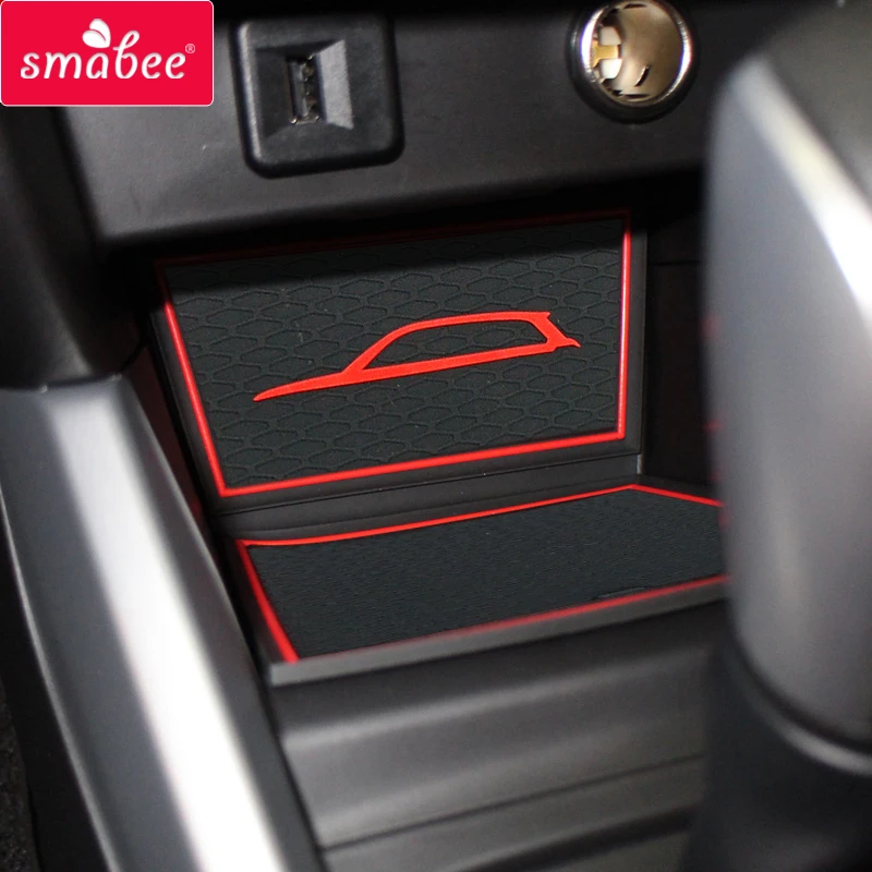 Anti-Slip Gate Slot Mat For SUZUKI VITARA 2016 ~ 2018 Cup Holders Non-slip mats