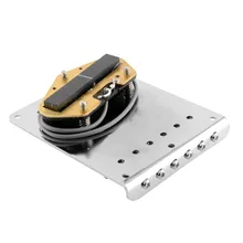 Chrome 6 sattel string brücke + pickup für fender telecaster elektrische tele gitarre abholen teile zubehör