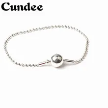 

925 Sterling Silver Small Hole Beads Charm Bracelets Fit European Brand Essence Charms Bracelet DIY Fashion Jewelry