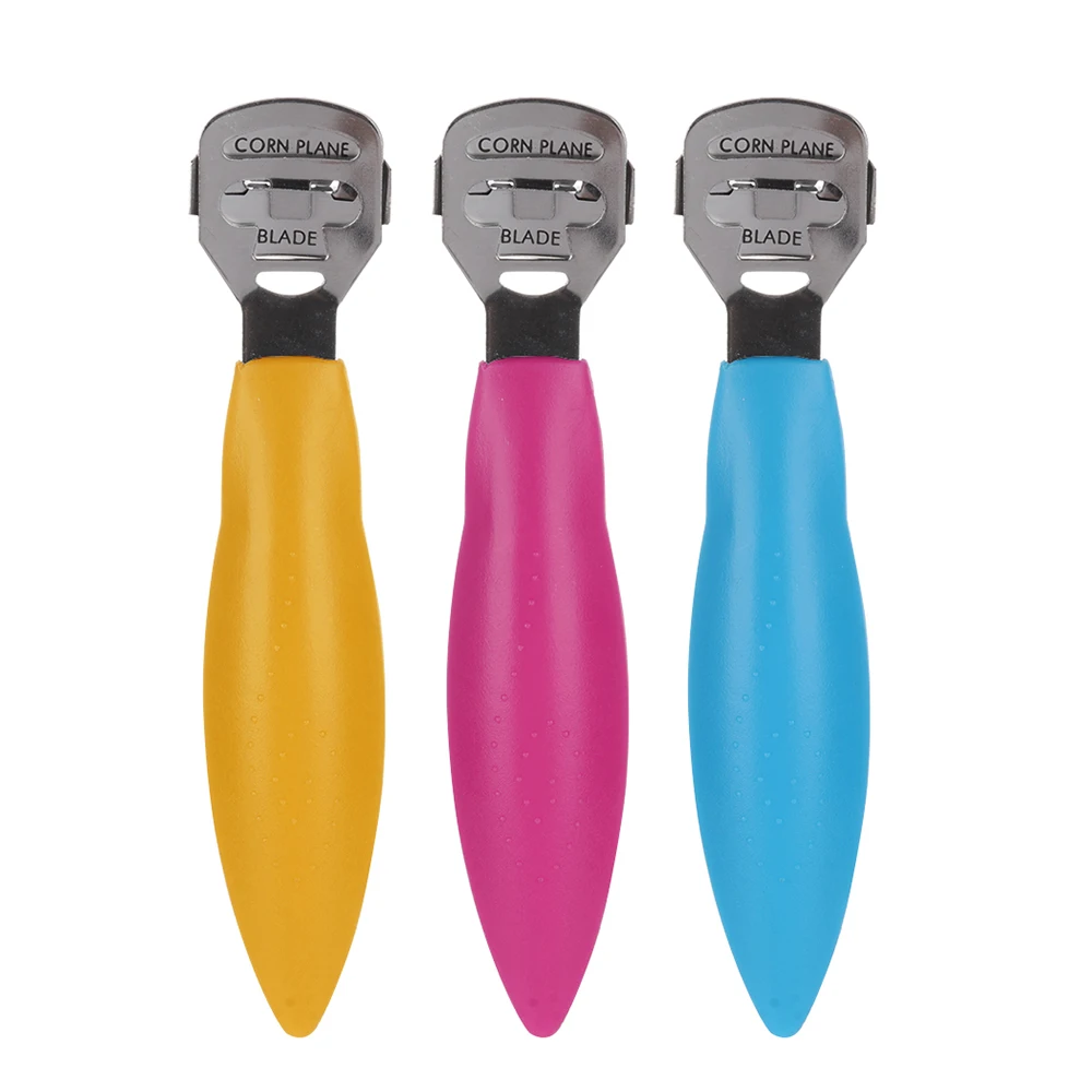 

Foot Cuticle Skin Shaver Safe Stainless Steel Cutter Remover Rasp Pedicure File Foot Callus 10 Blades Foot Care Tool wholesale