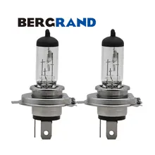 H4 галогенные лампы 12V 60/55W лампы для автомобилей 3100 к прозрачные Стекло P43t фара двойной лампочки накаливания для авто Kia Kio Chevrolet, комплект из 2 предметов
