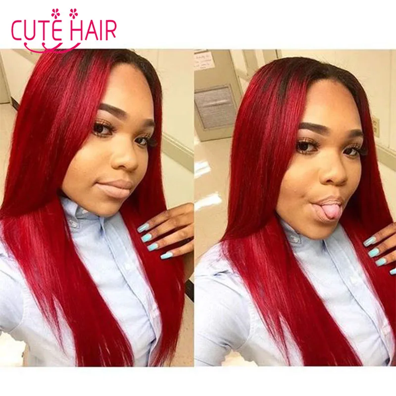 8a Ombre Colored Brazilian Virgin Human Hair 3 Bundles Deal Black