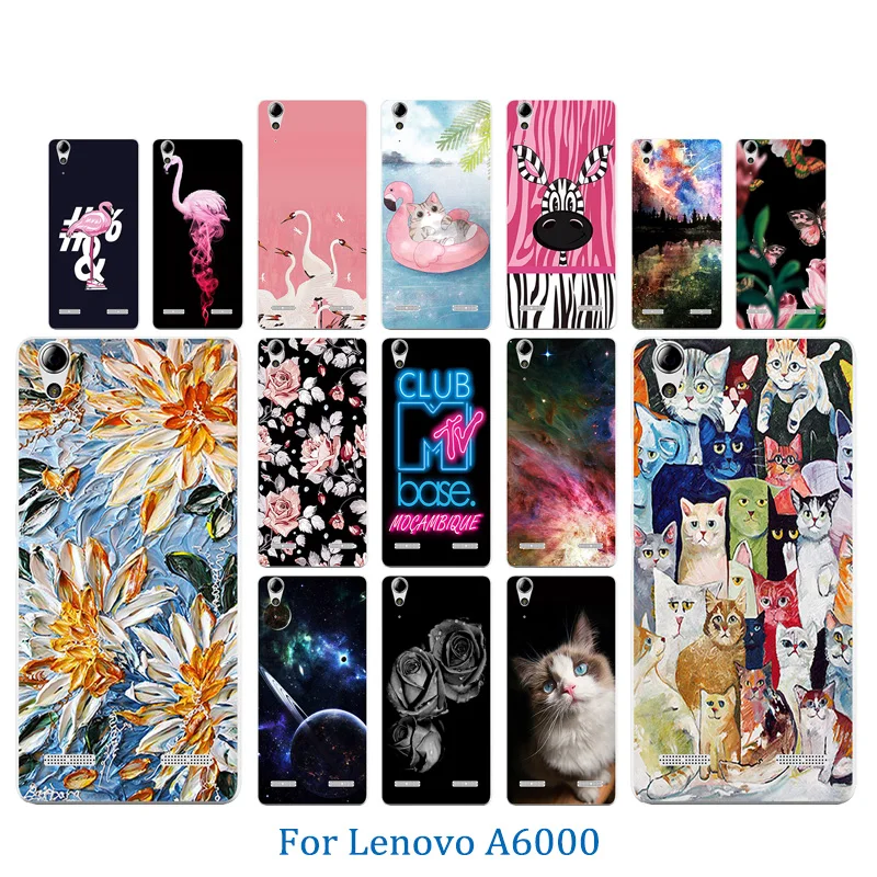 Phone Case for Lenovo A6010 &amp A6000 Horse Pattern Soft Silicon Back Cover 5.0 inch Lemon K3 K30-T Luxury Clear Capa |