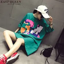 Рубашка женская длинная harajuku рубашка с длинным рукавом женская рубашка Летняя стильная длинная хлопковая Футболка большого размера L-XXXL AA2039 Q