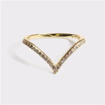 AOTEMAN красочные вечность Золотое кольцо 925 стерлингового серебра укладка радужные тесное кольцо Европейский нежный модные ювелирные изделия с фианитами - Цвет основного камня: 020-WH