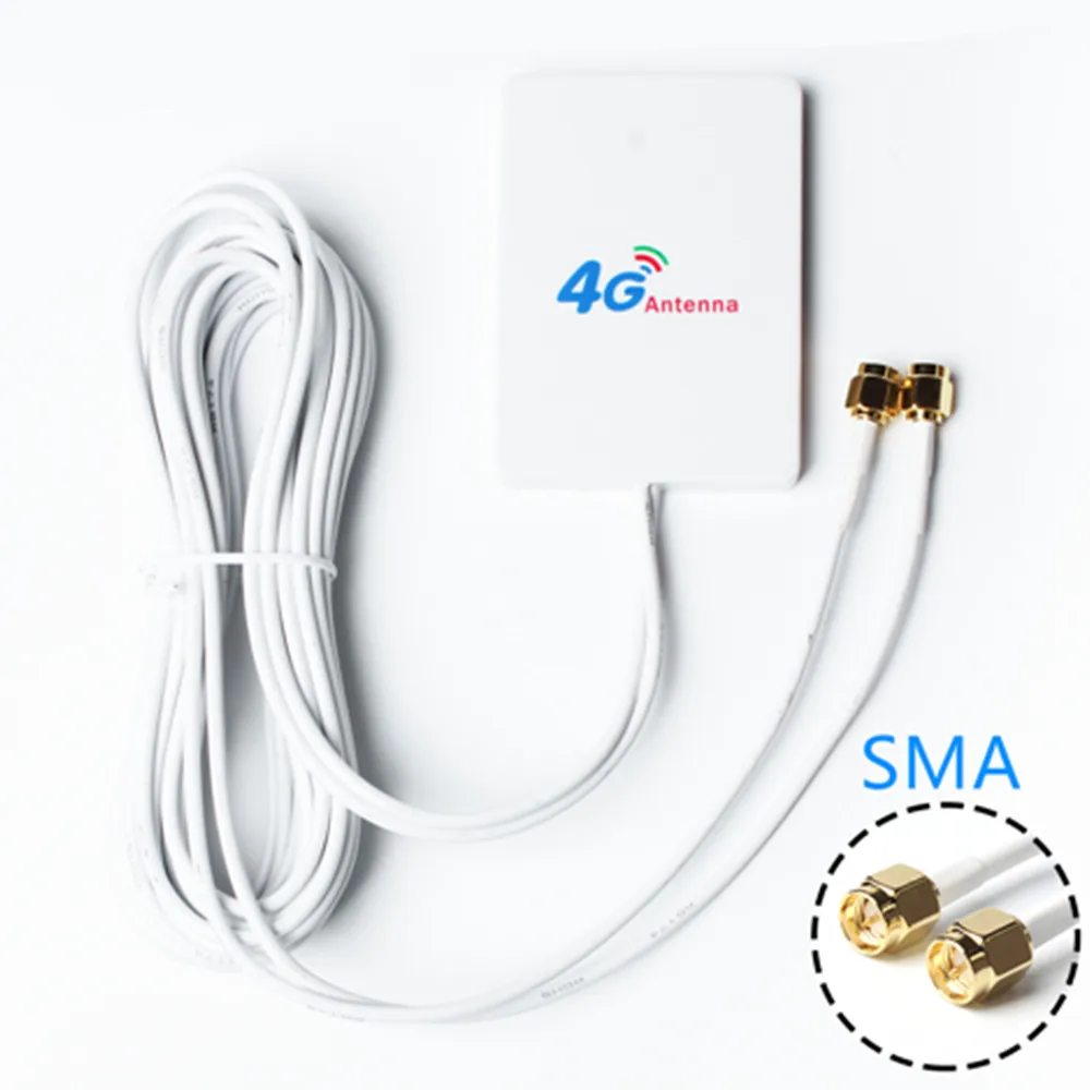 KuWfi 3G/4G LTE Antenna 4G External Antennas With 3m Cable for Huawei ZTE 4G LTE Router Modem Aerial with TS9/ CRC9/ SMA Connect