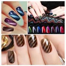 KCE Brand UV glue Nail Polish Manicure LED Cats Eye 36 Color 10 ml Healthy cat eye nail And Green Plastic paint Made In China
