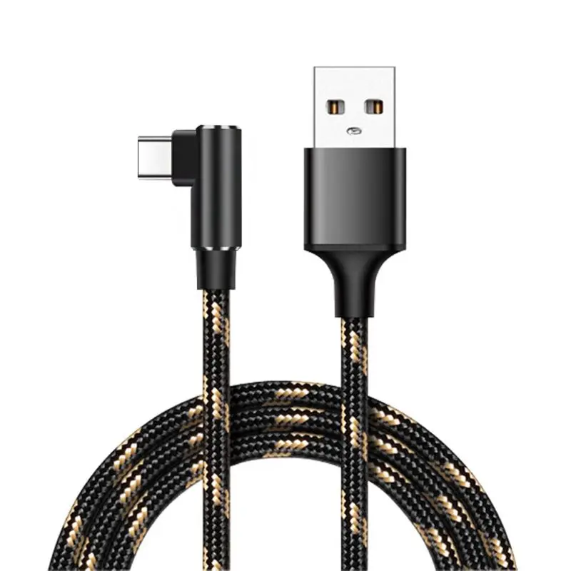 USB 3.1 نوع C 90 درجة سريع كابل شحن USB C البيانات الحبل شاحن سامسونج S10 S8 S9 ملاحظة 9 8 Xiaomi 9 mi8 mi6 هواوي P20