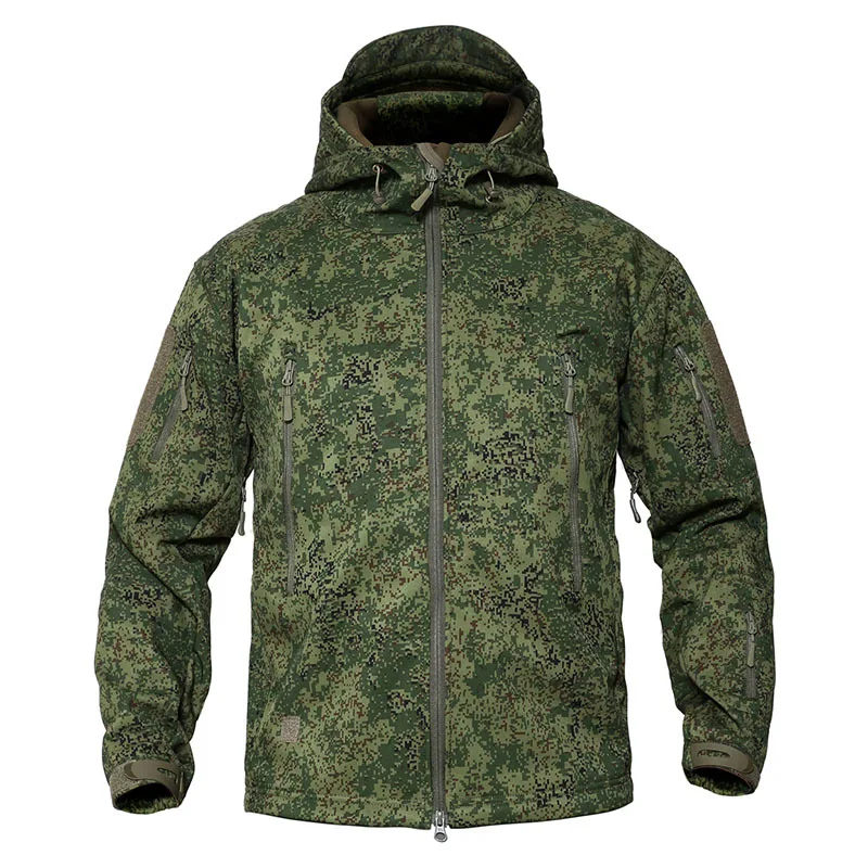 Refire gear новые тактические уличные камуфляжные куртки с капюшоном мужские мягкие оболочки пальто водонепроницаемая ветровка Спортивная походная верхняя одежда - Цвет: RU