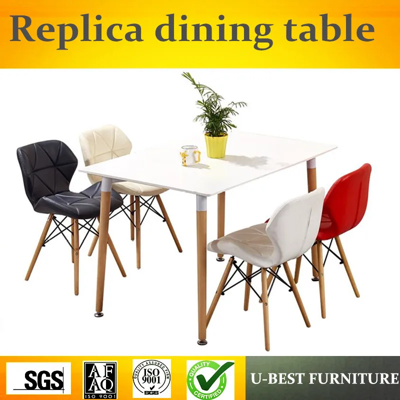 U-BEST High glossy nordic modern design dining table for home use, wooden round dining table for restaurant U-BEST High glossy nordic modern design dining table for home use, wooden round dining table for restaurant