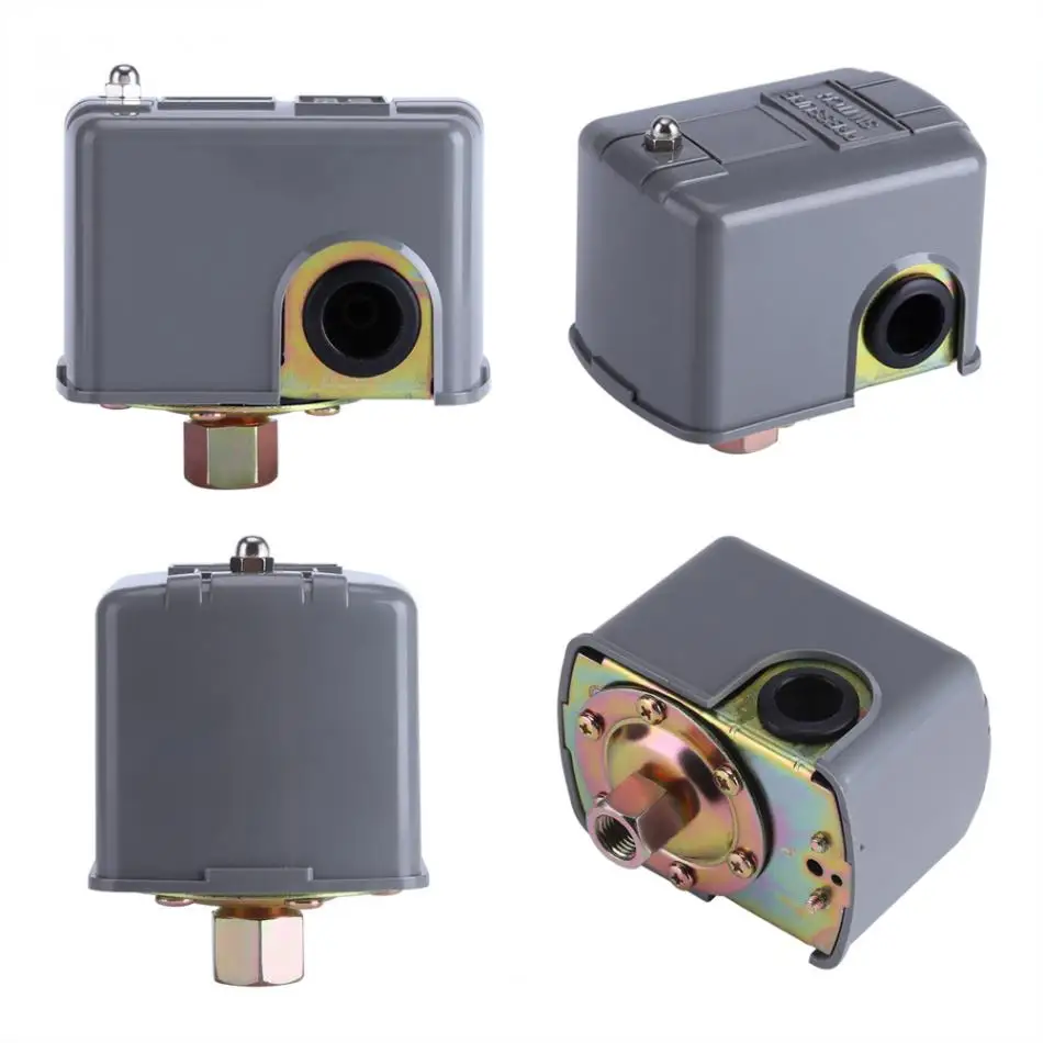 

IP20 12A/6A Water Pump Pressure Control Switch 40-60PSI 110V-230V Adjustable Double Spring Pole for Most of Water Pumps
