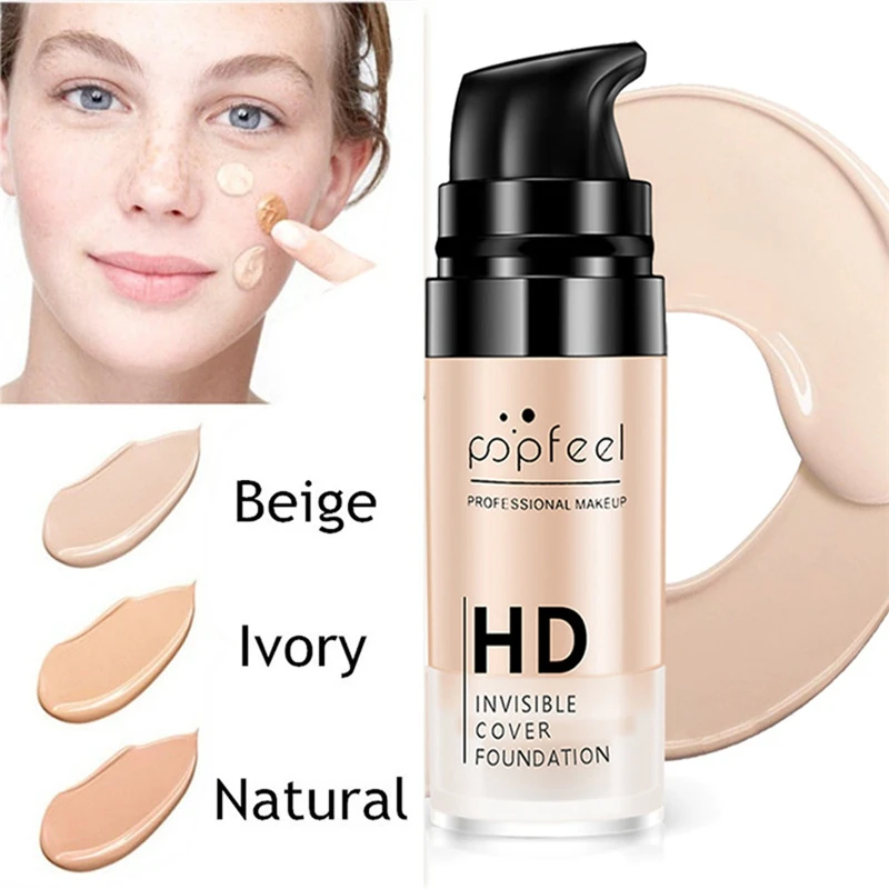 

Popfeel Brand Professional Full Cover Makeup Face Concealer Cosmetics Facial Foundation Liquid Concealer Contour Completa