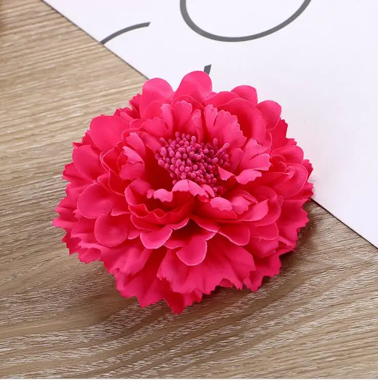 Rose Высококачественные шелковые цветы искусственные цветы Пион Свадебные украшения в виде венков DIY Декор поддельные цветы головы - Цвет: Rose
