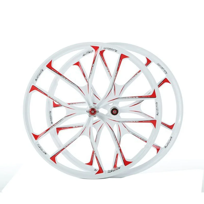 Flash Deal MTB 5 spokes mountain bike wheels 27.5 magnesium alloy  26 speeds  wheels 26 inches Mountain Bicycle Wheel parts bike rims 1