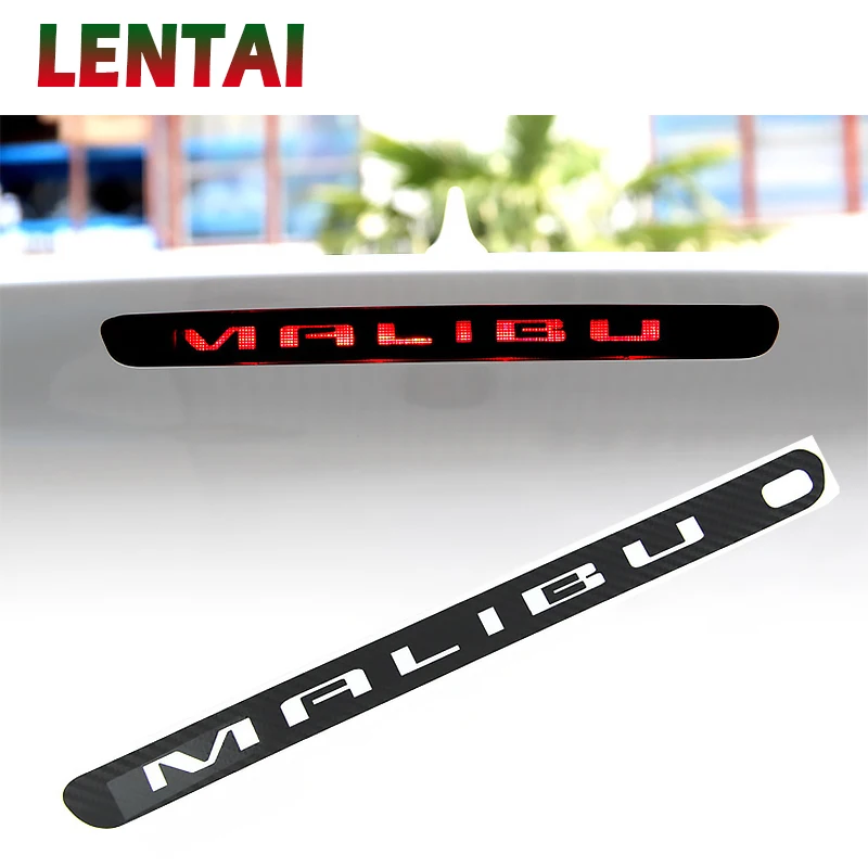 

OVERE High Brake Light Auto Accessories Black Carbon Fiber Sticker Protective Decoration Decal Car Styling For Chevrolet Malibu
