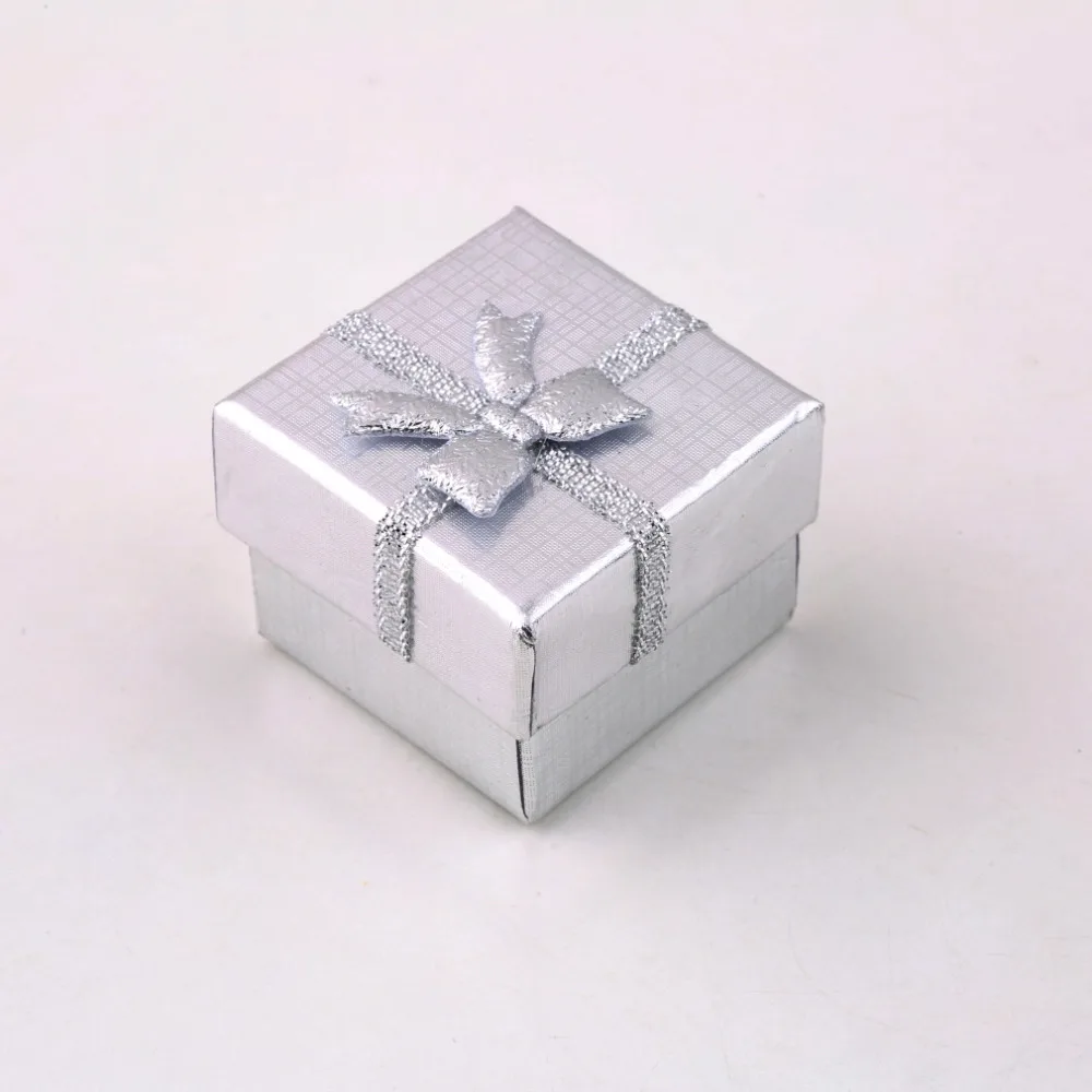 2 шт серьги кольцо цепи ожерелье кулон сиреневый ювелирные изделия Женщины подарочная упаковочная коробка красный зеленый синий розовый Упаковка держатель лук картон