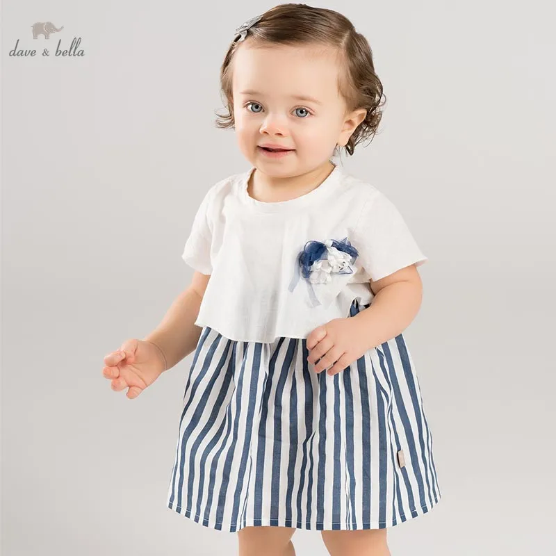 Dave bella/платье для маленьких девочек; детская одежда для дня рождения; детское летнее платье в стиле Лолиты; DB7577