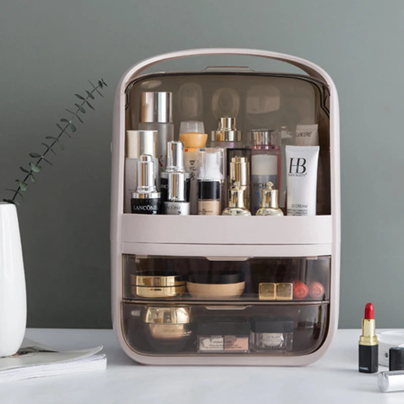 ^*Best Offers Makeup Organizer Transparent Clamshell 2 Drawer Dressing Table Desktop Plastic Cosmetic Box Storage Containers Jewelry Holder ^*Best Offers Makeup Organizer Transparent Clamshell 2 Drawer Dressing Table Desktop Plastic Cosmetic Box Storage Containers Jewelry Holder