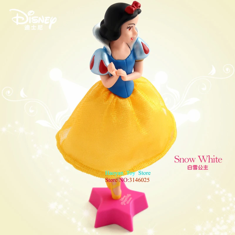 Figura de Ação Brinquedos para Crianças Disney Genuína Princesa Cinderela Neve Branca Bola Caneta Decoração Pvc Coleção Estatueta Presentes 18cm 19 bola caneta figura de ação decoração pvc