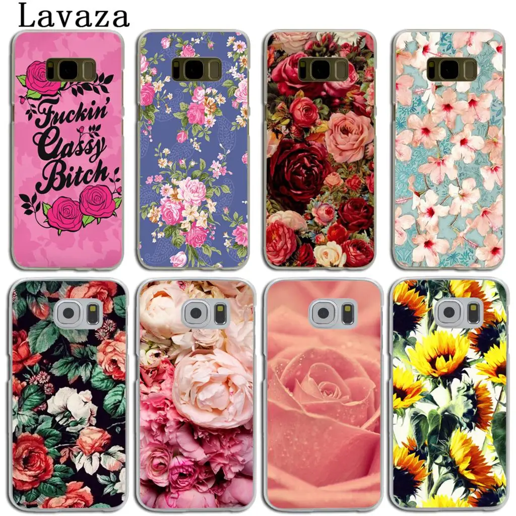 Чехол для телефона Lavaza Розовый пион Sunflowe розы ромашки цветы вишни чехол Samsung Galaxy