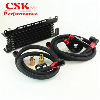

Universal 7 Row Oil Cooler w/ 262mm Mounting Bracket + Filter Adapter Hose Kit