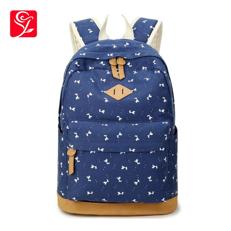 

Cute Giraffe Printing Canvas School Backpack For Girls School Bags Bagpack Female Travel Laptop Backpack