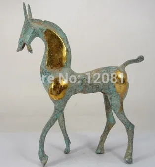 

collectable china old handwork beautiful copper horse statue decoration