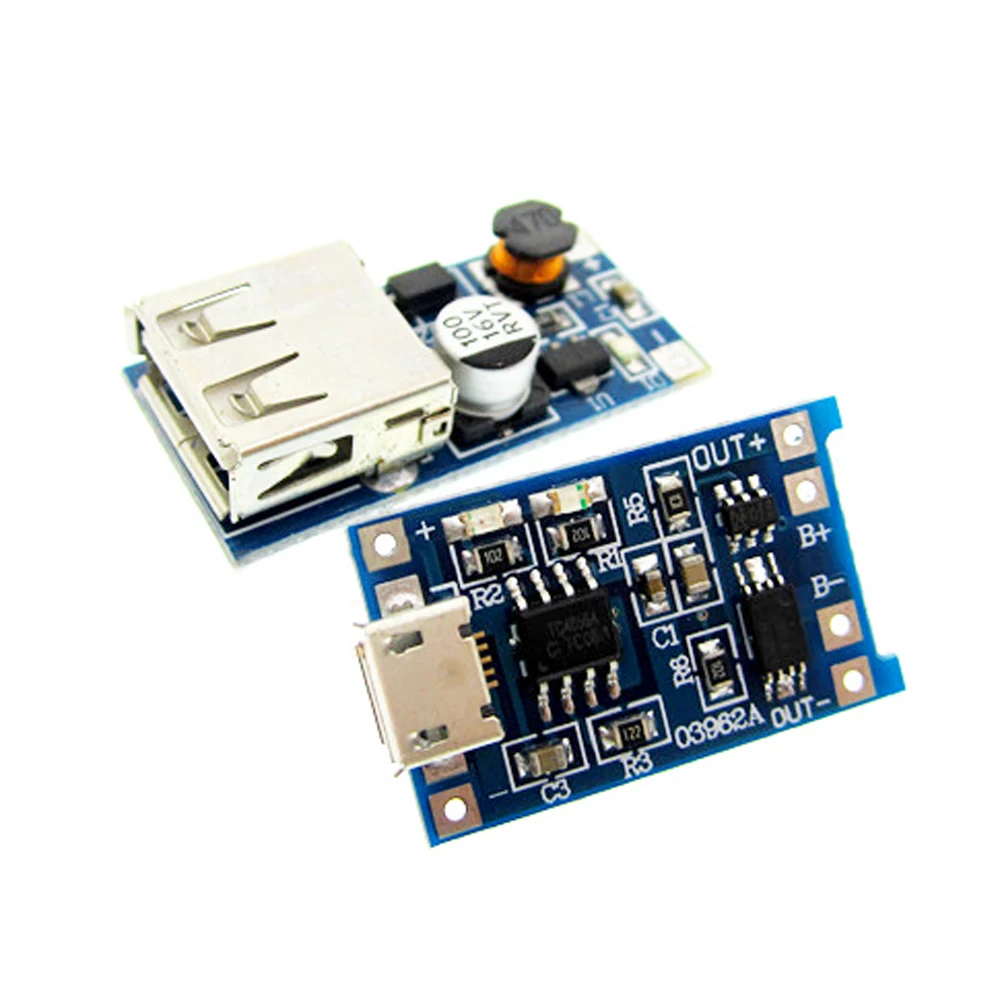 

5pair 0.9V~5V 600MA USB Output charger DC-DC Boost Converter with TP4056 1a Mini USB lithium charging module