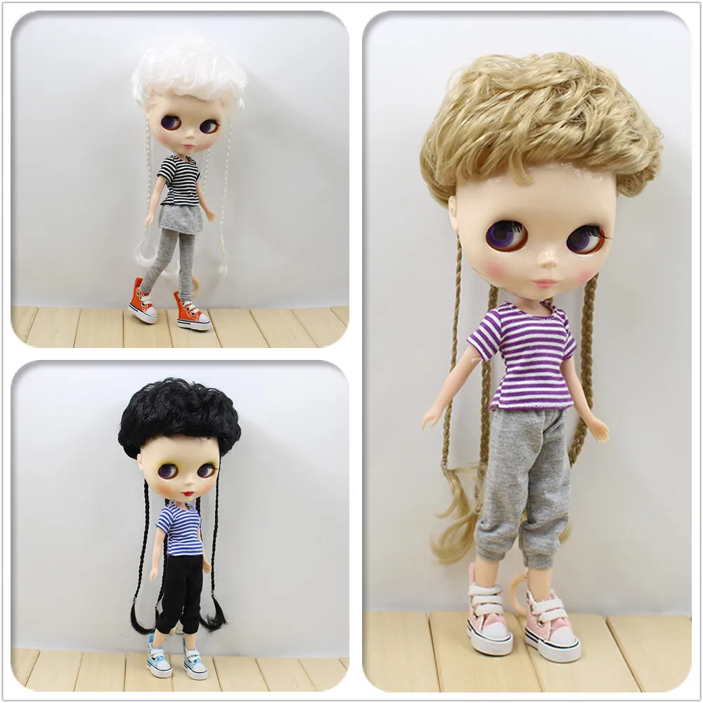 

Free shipping Nude Doll For Series Doll THREE KINDS OF COLOR HAIR White Skin Suitable For DIY Change Toy For Girls